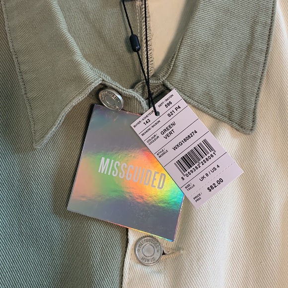 Missguided colour block button down shirt. Brand new - Picture 4 of 4